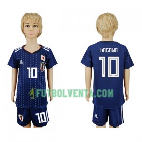 Camiseta de fútbol Japón Kagawa 10 Niño 1ª equipación Mundial 2018